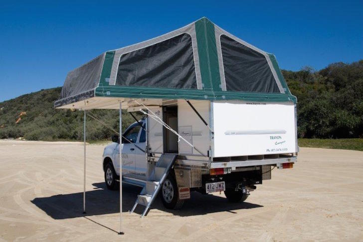 truck camper tent